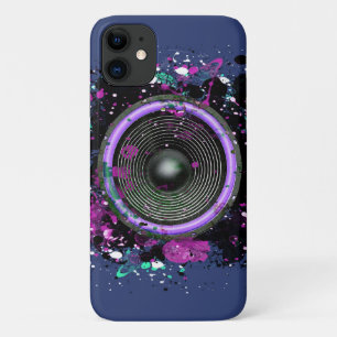 Musik-Lautsprecher und übereinander gelegte Farbe Case-Mate iPhone Hülle