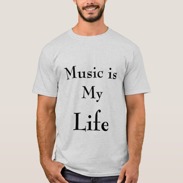 Musik, Leben T-Shirt (Vorderseite)