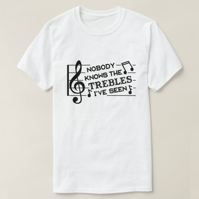 Musik-Lehrer des lustige Musiker-dreifache T-Shirt (Design vorne)