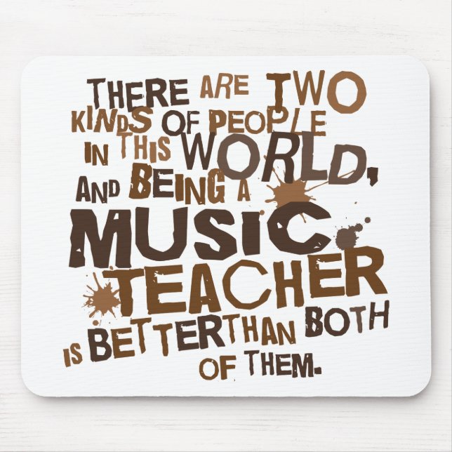 Musik-Lehrer-Geschenk Mousepad (Vorne)