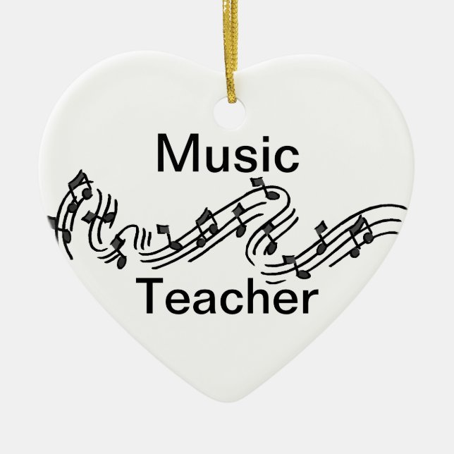 Musik-Lehrer Keramik Ornament (Vorne)