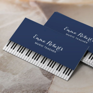 Musik-Lehrer-Klavier-Tastatur-elegantes Visitenkarte