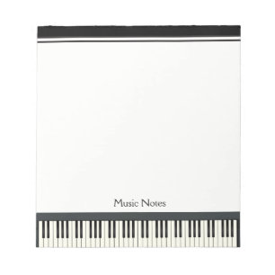 Musik-Lehrer-Klavier-Tastatur-Musiker-Pianist DJ Notizblock