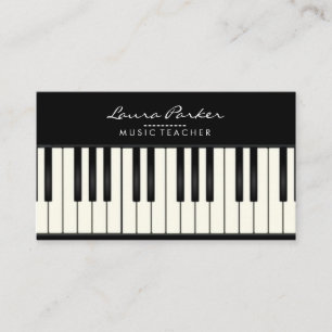 Musik-Lehrer-Klavier-Tastatur-Musiker-Pianist Visitenkarte