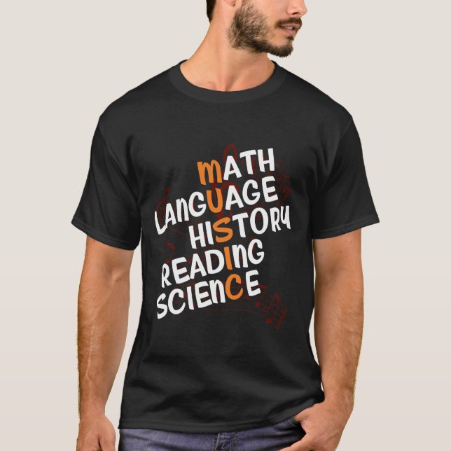 Musik-Lehrer-Musiker-Geschenk T-Shirt (Vorderseite)