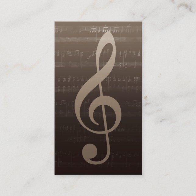 Musik-Lehrer-Musiker-Vintages Musical Visitenkarte (Vorderseite)