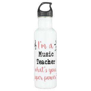 Musik-Lehrer-SuperPower-Flasche Trinkflasche