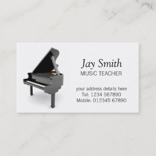 Musik-Lehrer-Visitenkarte Visitenkarte