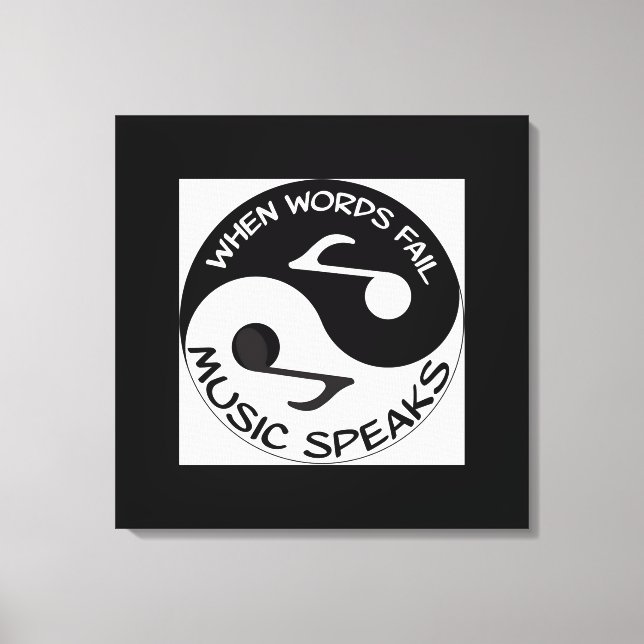 Musik Leinwanddruck (Vorderseite)