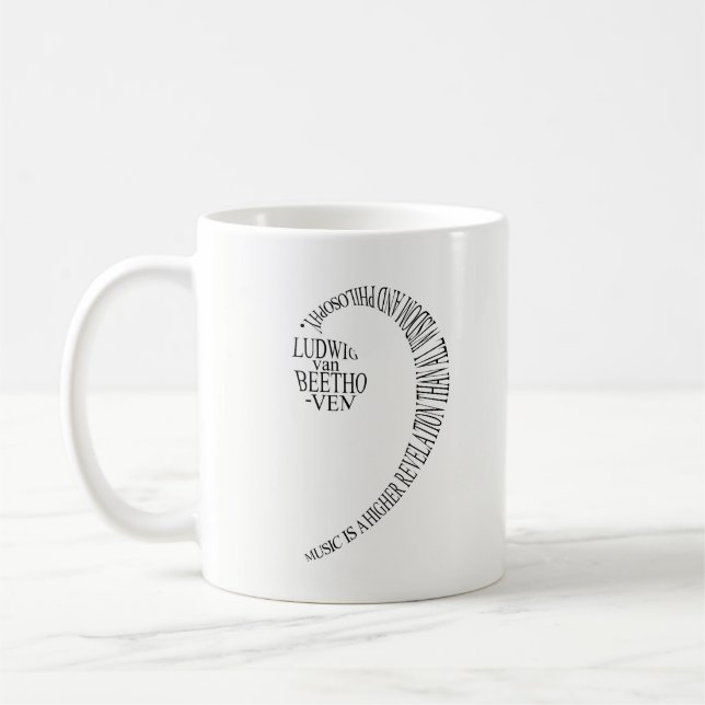 Musik-Liebhaber-Tassen-- dreifacher u. Kaffeetasse (Links)