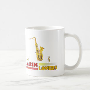 Musik liebt Saxophon Kunst Kaffeetasse