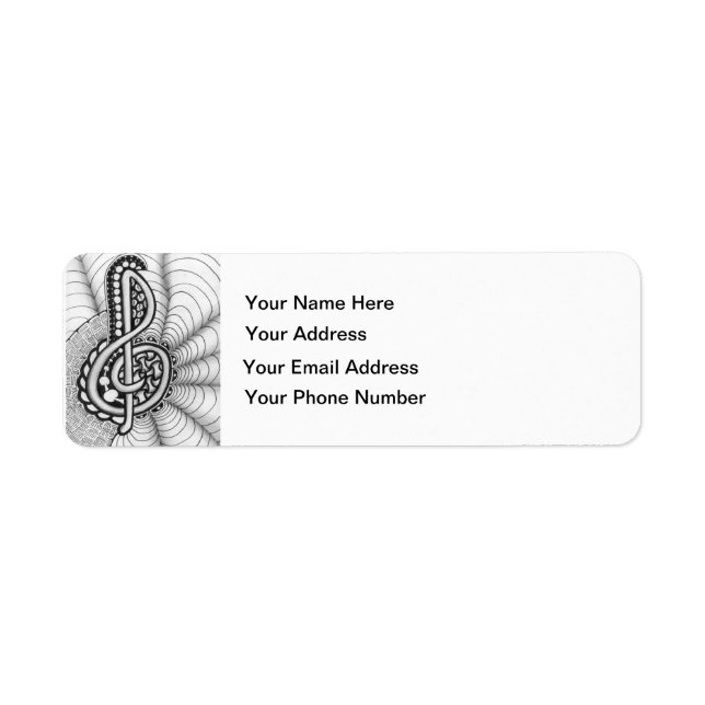 Musik liebt Treble Clef Design (Vorne)