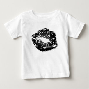 Musik-Lippen Baby T-shirt