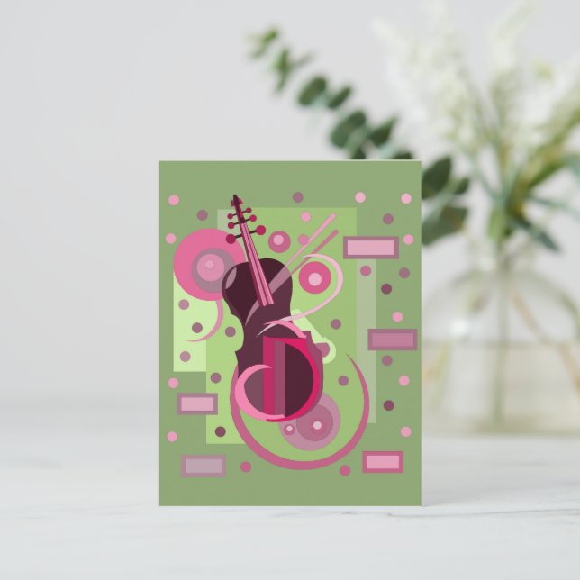 MUSIK LOVER GIFT POSTKARTE (Stehend Vorderseite)