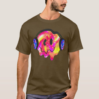 Musik Lover Lächeln Gesichtskostüm Happy Niedliche T-Shirt