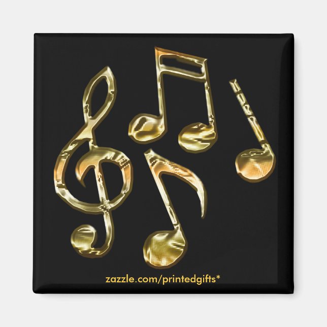 MUSIK-LOVER-Musiknote-Magnete Magnet (Vorne)