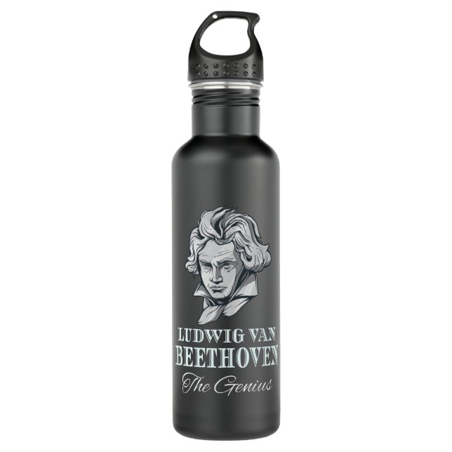 Musik - Ludwig van Beethoven Das Genie Edelstahlflasche (Vorderseite)