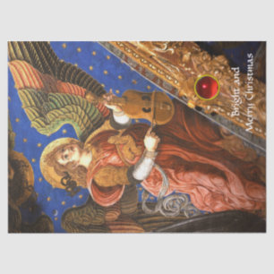 MUSIK MACHEN ANGEL MIT EINEM VIELEN Weihnachten Seidenpapier