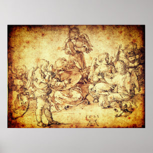 Musik machende Engel von Albrecht Dürer Poster
