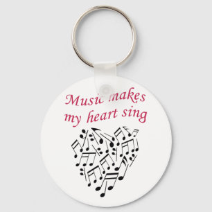 Musik macht mein Herz Schlüsselanhänger