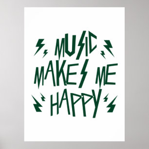Musik macht mich glücklich poster