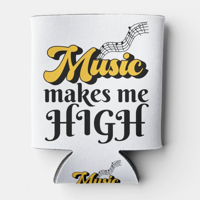 Musik macht mich hoch dosenkühler (Vorderseite)