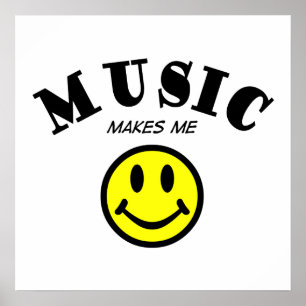 Musik macht mich lächeln poster