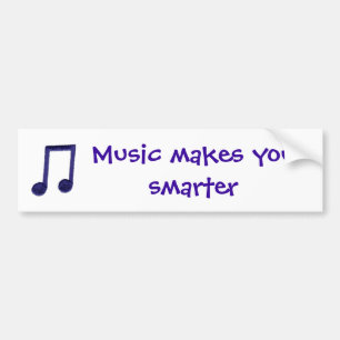 Musik macht Sie intelligenter Autoaufkleber