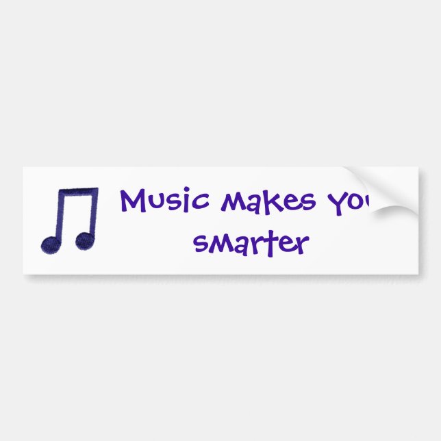 Musik macht Sie intelligenter Autoaufkleber (Vorne)