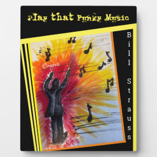 Musik Maestro Tabletop Plaque mit Easel Fotoplatte