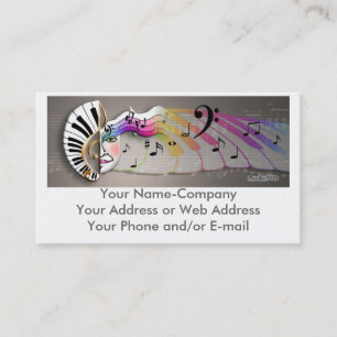 Musik-Maske TASSE, Ihre Name-CompanyYour Adresse Visitenkarte