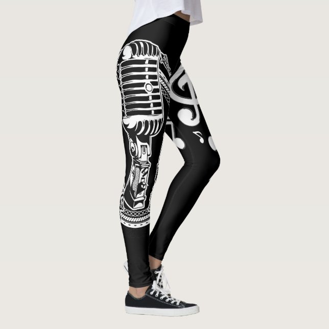 Musik-Mikrofon und Anmerkungen Leggings (Rechts)