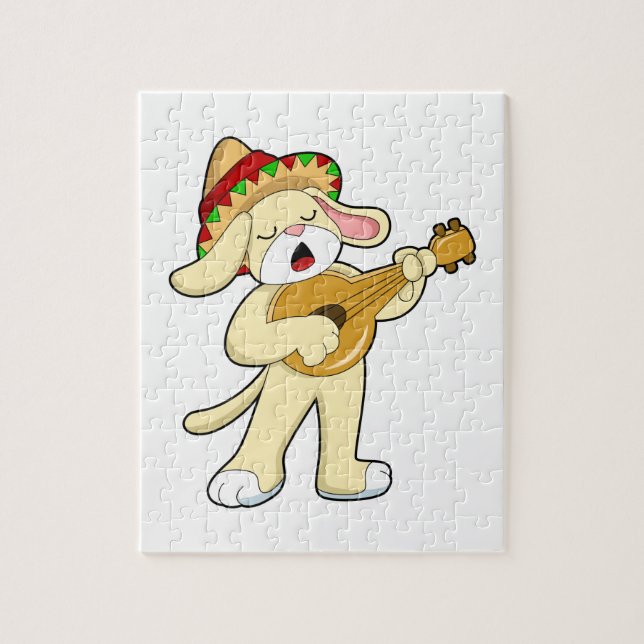 Musik mit Gitarre spielen (Vertikal)