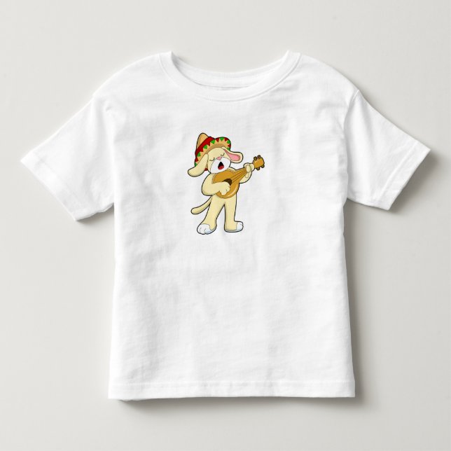 Musik mit Gitarre spielen Kleinkind T-shirt (Vorderseite)