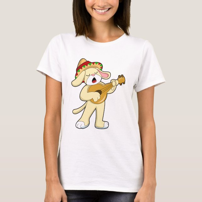 Musik mit Gitarre spielen T-Shirt (Vorderseite)