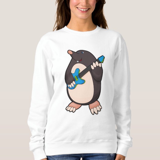 Musik mit Gitarre Sweatshirt (Vorderseite)