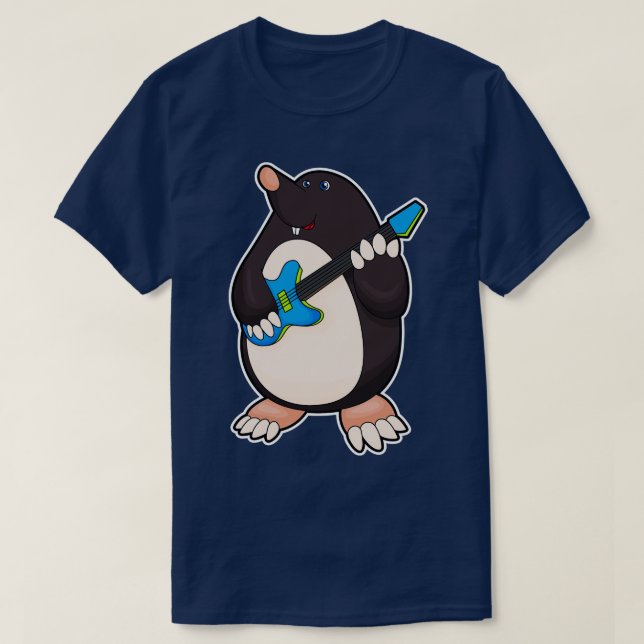 Musik mit Gitarre T-Shirt (Design vorne)