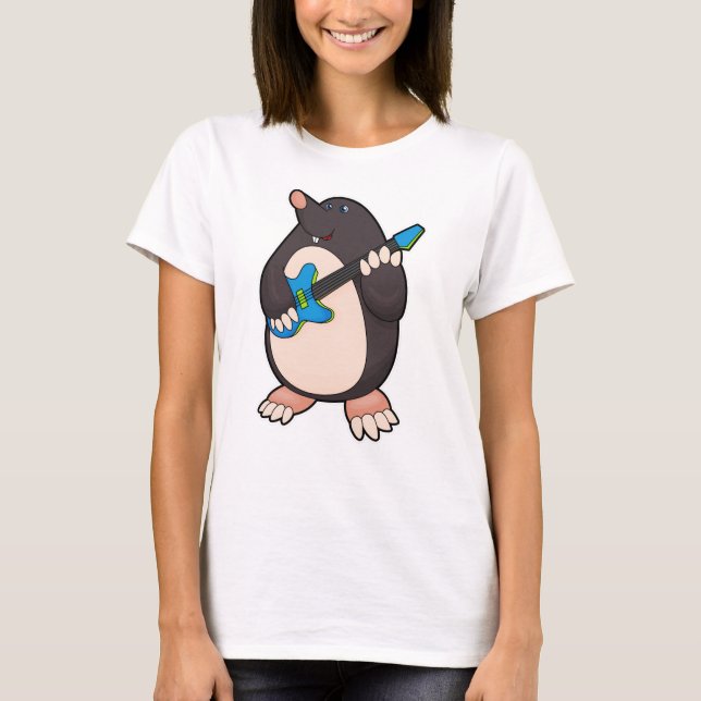 Musik mit Gitarre T-Shirt (Vorderseite)