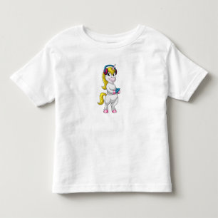 Musik mit Kopfhörer hören Kleinkind T-shirt