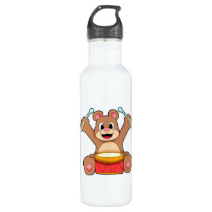 Musik mit Trommelmusik Edelstahlflasche