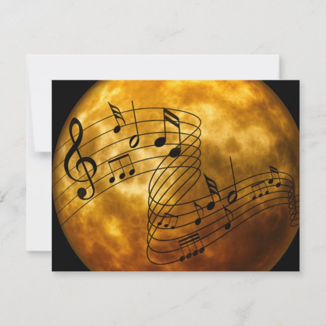 Musik, Musik, Musik...populäre Gestaltung Karte (Vorderseite)