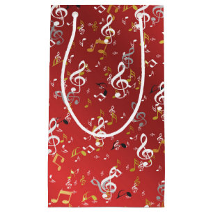 Musik, Musik, Noten, Weiß, Melodie, Klang, Ton, Kleine Geschenktüte