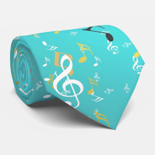 Musik, musikalisch, Note, weiß, Melodie, Notenschl Krawatte