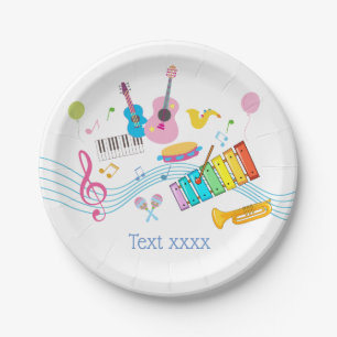 Musik, musikalische Instrumente, Drum-Kids singen Pappteller