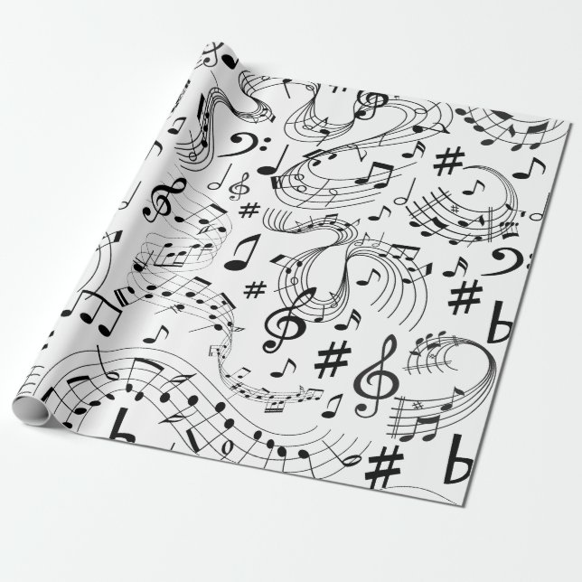 Musik, Musikhinweise Geschenkpapier (Ungerollt)