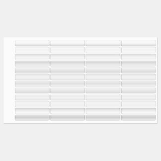 Musik Notenlinien, minimalistische Etiketten
