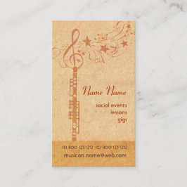 Musik Oboe Band - Konzert-Wind-Musikinstrument Visitenkarte