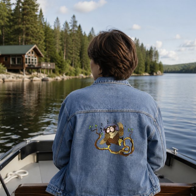 Musik Owl Jeansjacke (Von Creator hochgeladen)