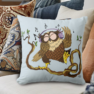 Musik Owl Kissen