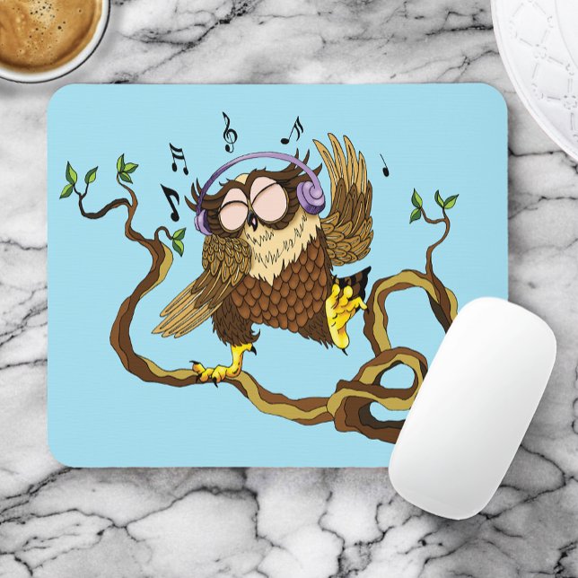 Musik Owl Mousepad (Von Creator hochgeladen)